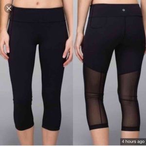Lululemon Wunder Under Mesh Crop 😻